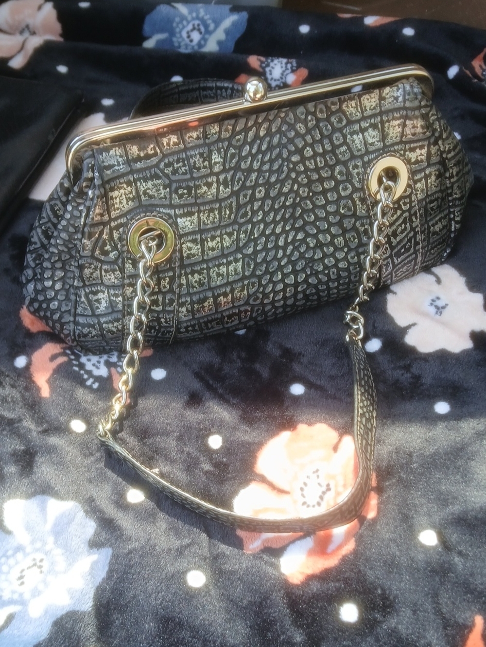 Nine West Croc Style Purse